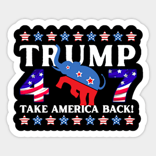 TAKE AMERICA BACK! Sticker